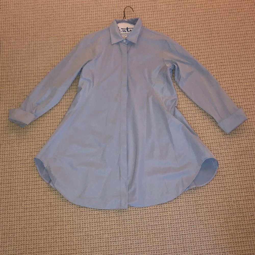 Long Blue Tunic Shirt